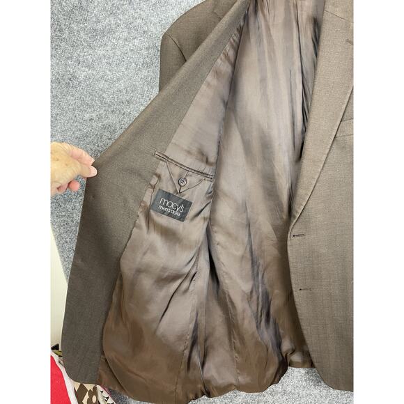 Lauren Ralph Lauren Men's Jacket Blazer Coat Size 44L Brown Rayon Blend - Picture 10 of 16
